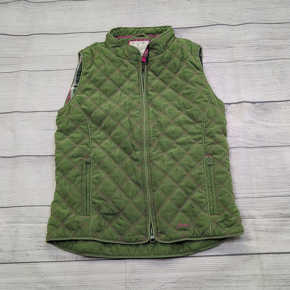 11/12 Joules Green Quilted Vest